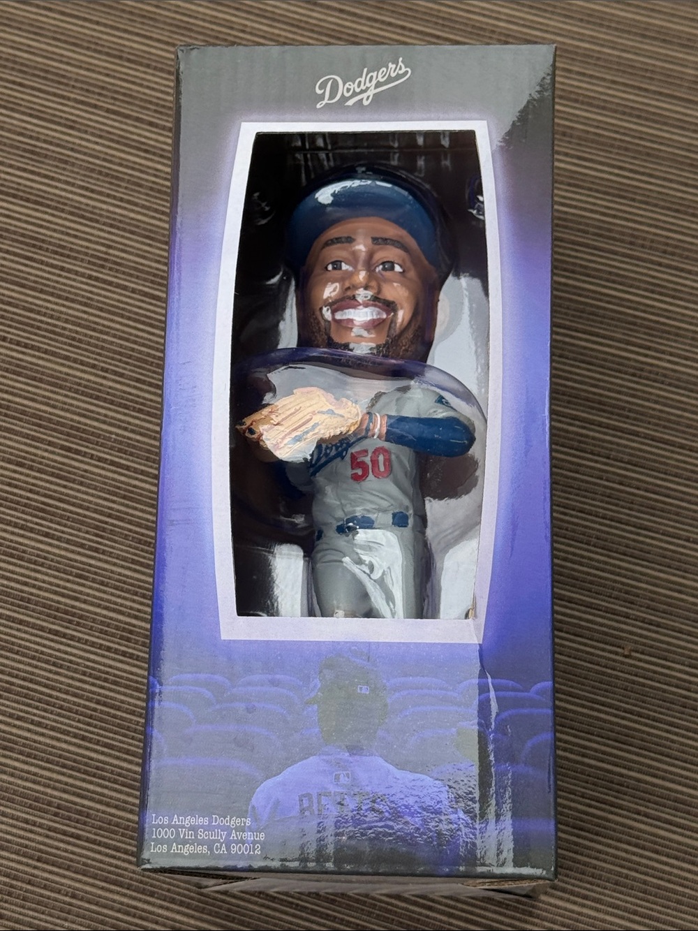 Dodgers #50 Bobblehead — Blue & White